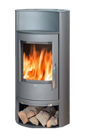 Печь-камин ABX Pori 5, серая сталь в Бронницах